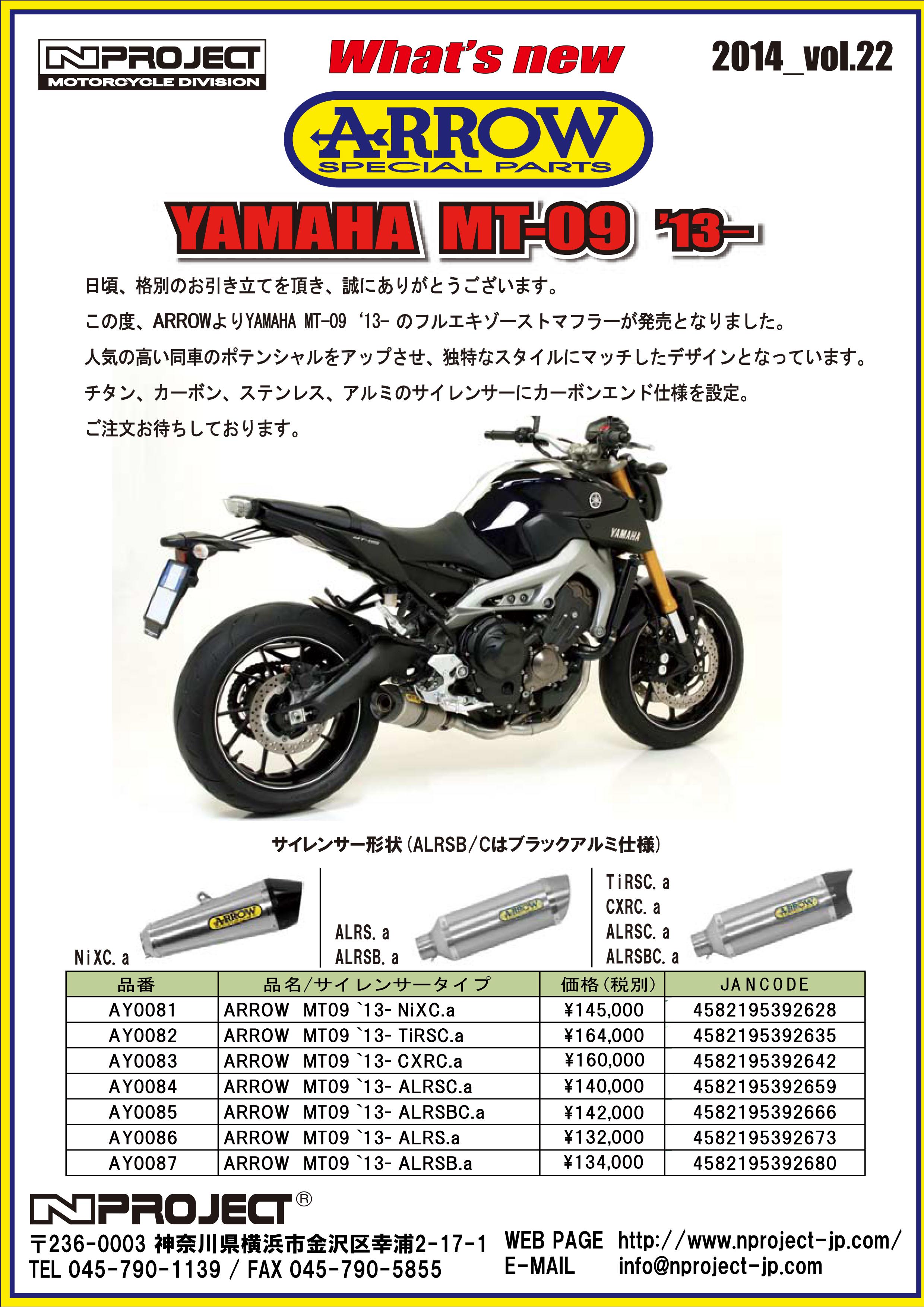 ＭＴ-09・ＭＴ-07カスタムパーツ新発売！: 新商品情報